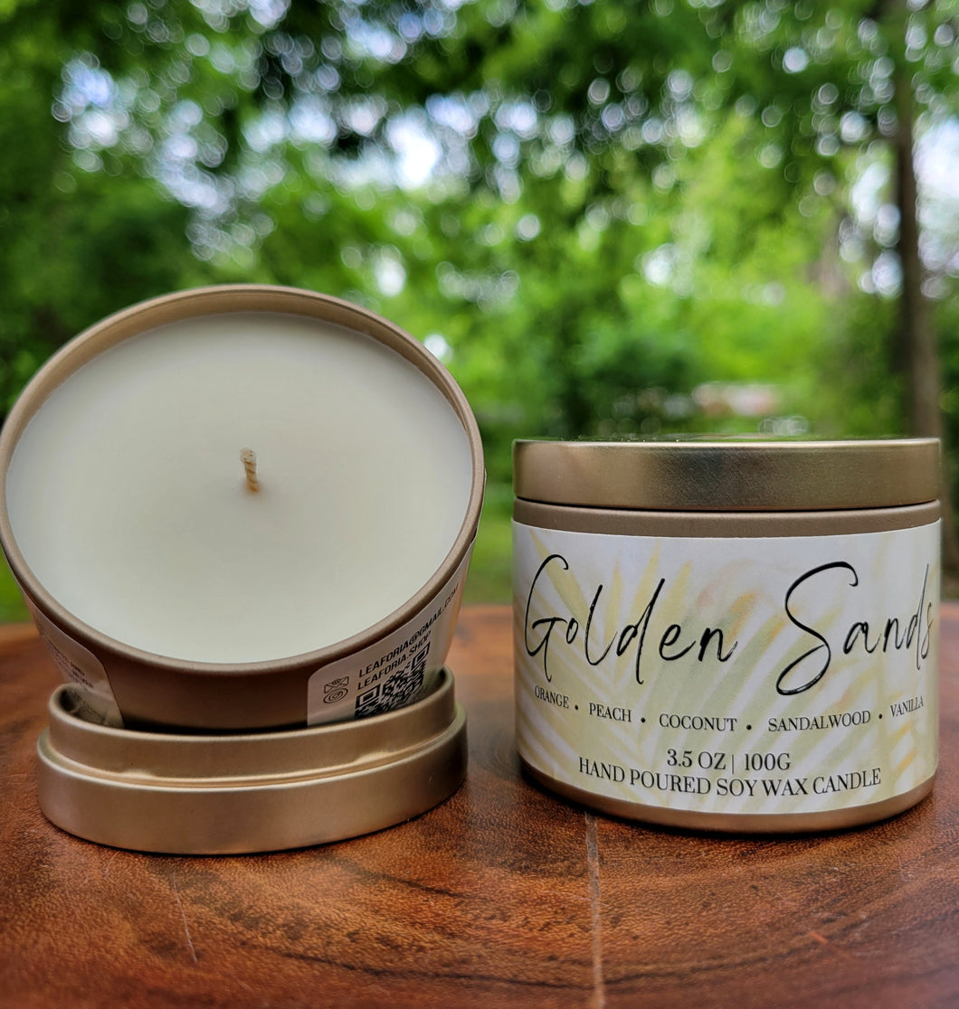 'Golden Sands' Travel Candle